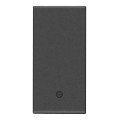 Tasta, 1M, neutru, carbon, matt, Vimar, NEVE, UP, 09021.N.CM