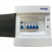 Tablou electric complet echipat cu 4 circuite si diferential 25A, Schrack Tablou electric complet echipat cu 4 circuite si diferential 25A, Schrack