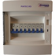 Tablou electric, complet echipat cu 6 circuite si o siguranta generala de 32A , Schrack Tablou electric, complet echipat cu 6 circuite si o siguranta generala de 32A , Schrack