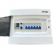 Tablou electric, complet echipat cu 6 circuite, un diferential de 25A si protectie la supra tensiune, Schrack Tablou electric, complet echipat cu 6 circuite, un diferential de 25A si protectie la supra tensiune, Schrack