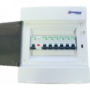 Tablou electric complet echipat Schneider pentru apartament, casa, cu 6 circuite, diferential 25A Tablou electric complet echipat Schneider pentru apartament, casa, cu 6 circuite, diferential 25A