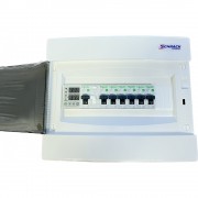 Tablou electric, complet echipat cu 6 circuite Schneider , un diferential de 25A si protectie la supra tensiune Tablou electric, complet echipat cu 6 circuite Schneider , un diferential de 25A si protectie la supra tensiune