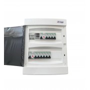 Tablou electric echipat cu 10 circuite, protectie diferentiala, protectie supratensiune, protectie suprasarcina