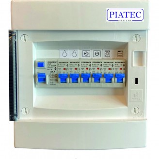 Tablou electric complet echipat pentru apartament, casa, cu 6 circuite, diferential 25A, Schrack Tablou electric complet echipat pentru apartament, casa, cu 6 circuite, diferential 25A, Schrack