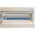 Tablou electric complet echipat cu 7 circuite, o sonerie si un diferential de 25A, Schrack