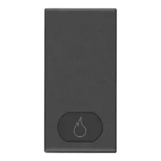 Tasta, 1M, simbol, flacara, carbon, matt, Vimar, NEVE, UP, 09021.H.CM