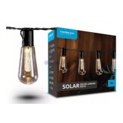 Ghirlandă Retro, bec LED tip pară solar decorativ  10buc 4.7m 