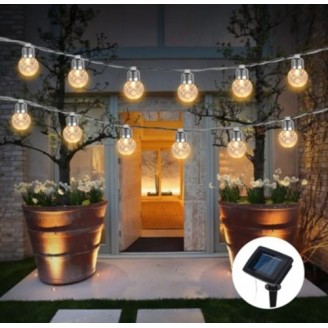 Ghirlanda LED solară decorativă în aer liber – iluminat confortabil în fiecare spațiu - imaginea produsului  din categoria Aparataje diverse