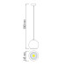 Pendul, Model Astra-15, Negru, 15W, 857 lm, Lumina Rece, 6000K, 230V, Abajur, Aluminiu, IP20, Horoz, 0PDN-020-001-0015-021 - imaginea produsului 0PDN-020-001-0015-021 din categoria Pendule