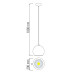 Pendul, Model Astra-20, Negru, 20W, 1712 lm, Lumina Rece, 6000K, 230V, Abajur, Aluminiu, IP20, Horoz, 0PDN-020-001-0020-021 - imaginea produsului 0PDN-020-001-0020-021 din categoria Pendule