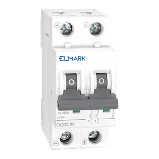 Siguranta electrica automata DC62 50A 2P 6KA 500V curect continuu Curba C pentru sisteme fotovotaice