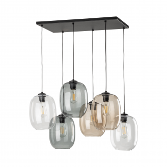 Candelabru Elio 6xE27 Negru TK Lighting 5974 Candelabru Elio 6xE27 Negru TK Lighting 5974