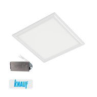 Panou LED încastrat tavan fals 40W 4000K 595x595mm alb cu kit urgență Elmark 92PANEL030WNE