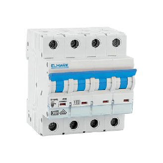 Siguranta electrica automata Elmark NEW MCB C104L 16A 4P 10kA Curba B 41405C/B Siguranta electrica automata Elmark NEW MCB C104L 16A 4P 10kA Curba B 41405C/B
