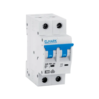 Siguranta electrica automata Elmark NEW MCB C62N 2A 2P 6kA Curba B 41602C Siguranta electrica automata Elmark NEW MCB C62N 2A 2P 6kA Curba B 41602C
