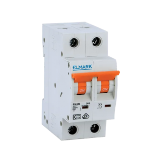 Siguranta electrica automata Elmark NEW MCB C42N 20A 2P 4.5kA Curba C 41673C Siguranta electrica automata Elmark NEW MCB C42N 20A 2P 4.5kA Curba C 41673C