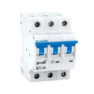 Siguranta electrica automata Elmark NEW MCB C63N 16A 3P 6kA Curba B 41716C Siguranta electrica automata Elmark NEW MCB C63N 16A 3P 6kA Curba B 41716C