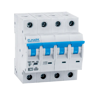 Siguranta electrica automata Elmark NEW MCB C64N 10A 4P 6kA Curba B 41810C Siguranta electrica automata Elmark NEW MCB C64N 10A 4P 6kA Curba B 41810C