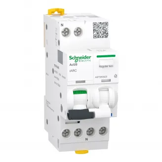 Acti9 AFDD, iARC Dispozitiv de detectie a arcului electric, 1P+N, 25A, Schneider, A9TSB3625 Acti9 AFDD, iARC Dispozitiv de detectie a arcului electric, 1P+N, 25A, Schneider, A9TSB3625