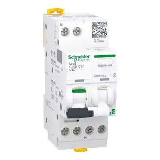 Acti9 Active AFDD, Intreruptor automat, detectie arc electric, cu Powertag, iC40N, 1P+N, curba C, 32A, 6kA, Active ARC MCB, Schneider, A9TPED632 Acti9 Active AFDD, Intreruptor automat, detectie arc electric, cu Powertag, iC40N, 1P+N, curba C, 32A, 6kA, Active ARC MCB, Schneider, A9TPED632