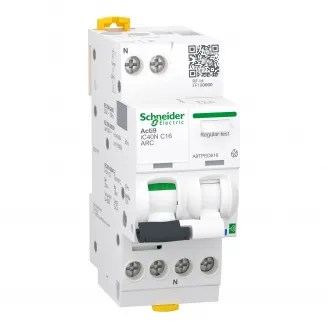 Acti9 Active AFDD, Intreruptor automat, detectie arc electric, cu Powertag, iC40N, 1P+N, curba C, 16A, 6kA, Active ARC MCB, Schneider, A9TPED616 Acti9 Active AFDD, Intreruptor automat, detectie arc electric, cu Powertag, iC40N, 1P+N, curba C, 16A, 6kA, Active ARC MCB, Schneider, A9TPED616