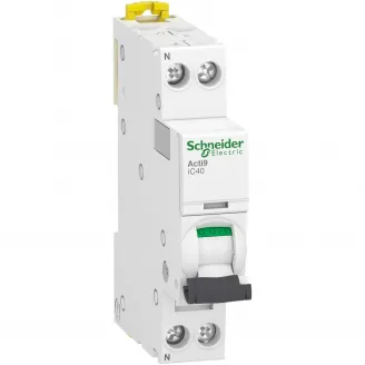 Acti9 iC40, Intreruptor automat, 1P+N, Curba C, 20A 4,5kA/6kA, Schneider, A9P52620