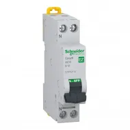 Easy9, Intreruptor, automat, 1P+N, 4500, Curba, B, 16A, EZ9P32116