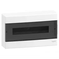 Easy9EU, Cofret cu montaj aparent, 1x18 Module, usa fumurie, cu 2 blocuri terminale EZ9EUC118 Easy9EU, Cofret cu montaj aparent, 1x18 Module, usa fumurie, cu 2 blocuri terminale EZ9EUC118