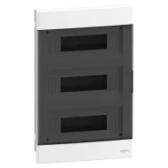 Easy9EU, Cofret cu montaj incastrat, 3x12 Module, usa fumurie, cu 2 blocuri terminale EZ9EUA312 Easy9EU, Cofret cu montaj incastrat, 3x12 Module, usa fumurie, cu 2 blocuri terminale EZ9EUA312