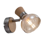 Aplica, de, perete, Addy, 1, X, E14, 230V, Lemn, Metal-Sticla, IP20, Elmark, 955ADDY1W/WD Aplica, de, perete, Addy, 1, X, E14, 230V, Lemn, Metal-Sticla, IP20, Elmark, 955ADDY1W/WD