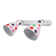 Aplica, de, perete, Dots, 2, X, E27, 230V, Multiculoare, Metal-Metal, IP20, Elmark, 955DOTS2S