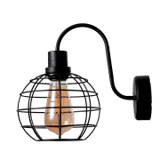 Aplica, de, perete, Holly, 1, X, E27, 230V, Negru, Metal-Metal, IP40, Elmark, 955HOLLYWL/BL Aplica, de, perete, Holly, 1, X, E27, 230V, Negru, Metal-Metal, IP40, Elmark, 955HOLLYWL/BL