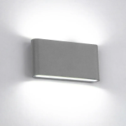 Aplica, de, perete, LED, integrat, 12W, 1080, lm, 230V, Lumina, neutra, 4000K, Gri, Metal-Aluminiu, IP20, Elmark, 969LEDW12/GR