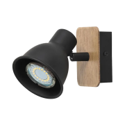 Aplica, de, perete, Riko, 1, X, GU10, 230V, Negru/Lemn, Metal-Lemn, IP20, Elmark, 955RIKO1W Aplica, de, perete, Riko, 1, X, GU10, 230V, Negru/Lemn, Metal-Lemn, IP20, Elmark, 955RIKO1W