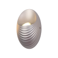 Aplica, de, perete, Shell, LED, integrat, 5W, 500, lm, 230V, Lumina, neutra, 4000K, Argintiu, Metal-Metal, IP40, Elmark, 955SHELL1W/SL