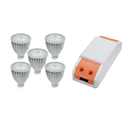 Bec, LED, Set, 5, becuri, 5W, +, driver, 5X5W, Lumina, neutra, 4000-4300K, MR16, 230V, Elmark, 99SET5LED572 Bec, LED, Set, 5, becuri, 5W, +, driver, 5X5W, Lumina, neutra, 4000-4300K, MR16, 230V, Elmark, 99SET5LED572