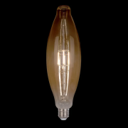 Bec, LED, Vintage, Dimabil, 8W, Lumina Calda, 2800-3200K, E27, 230V, D125, Elmark, 99LED863G