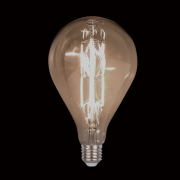 Bec, LED, Vintage, Dimabil, 8W, Lumina Calda, 2800-3200K, E27, 230V, D160, Elmark, 99LED858S