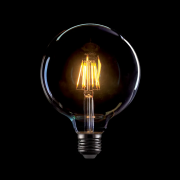Bec, LED, Vintage, Dimabil, G125, 8W, Lumina Calda, 2800-3200K, E27, 230V, D125, Elmark, 99LED771D