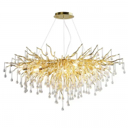 Candelabru, LED, Andrew, Auriu / Cristal, 13 X G9, 230V, Elmark, 955ANDREW13 Candelabru, LED, Andrew, Auriu / Cristal, 13 X G9, 230V, Elmark, 955ANDREW13