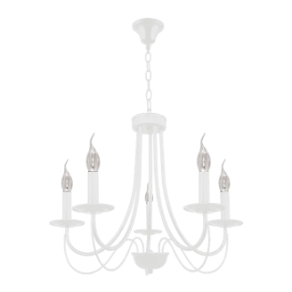 Candelabru, LED, Angela, Alb, 5 X E14, 230V, Elmark, 955ANGELA5/WH - imaginea produsului 955ANGELA5/WH din categoria Lustre si Candelabre LED