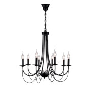 Candelabru, LED, Angela, Negru, 8 X E14, 230V, Elmark, 955ANGELA8