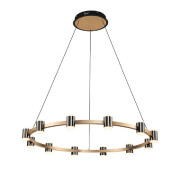 Candelabru, LED, Axel, Negru / Auriu, 96 W, 6200 lm, 230V, Lumina, Calda, 3000K, Elmark, 955AXEL30496