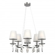 Candelabru, LED, Barbara, Crom, 6 X E14, 230V, Elmark, 955BARBARA6