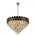 Candelabru, LED, Catherine, Negru / Auriu, 17 X E14, 230V, Elmark, 955CATHERINE17/R