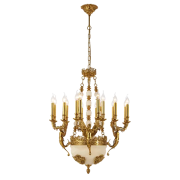 Candelabru, LED, Charles, Arama / Jad, 19 X E14, 230V, Elmark, 955CHARLES19 Candelabru, LED, Charles, Arama / Jad, 19 X E14, 230V, Elmark, 955CHARLES19
