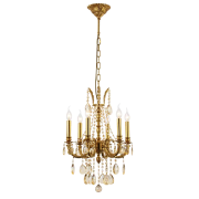 Candelabru, LED, Darian, Arama / Cristal, 6 X E14, 230V, Elmark, 955DARIAN6 Candelabru, LED, Darian, Arama / Cristal, 6 X E14, 230V, Elmark, 955DARIAN6