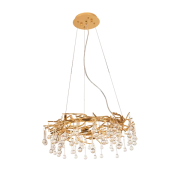 Candelabru, LED, Joseph, Auriu / Cristal, 6 X G9, 230V, Elmark, 955JOSEPH6