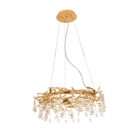 Candelabru, LED, Joseph, Auriu / Cristal, 6 X G9, 230V, Elmark, 955JOSEPH6