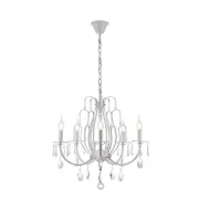 Candelabru, LED, Laura, Alb/Auriu, 5 X E14, 230V, Elmark, 955LAURA5